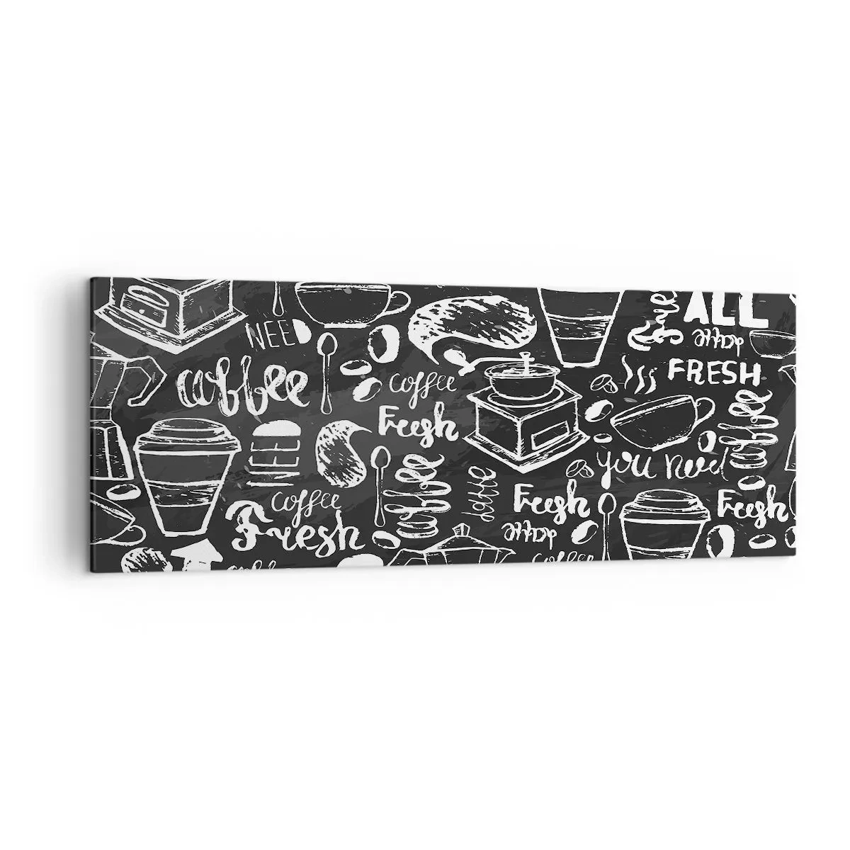 Canvastavla - Bild på duk - All you need is… - 140x50 cm