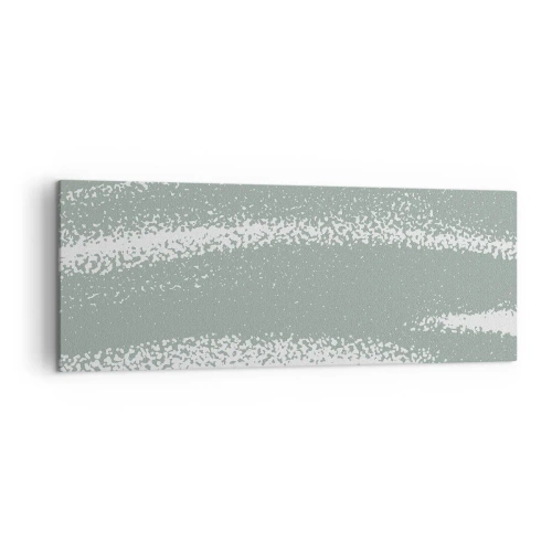 Canvastavla - Bild på duk - Abstraktion i vinterstämning - 140x50 cm
