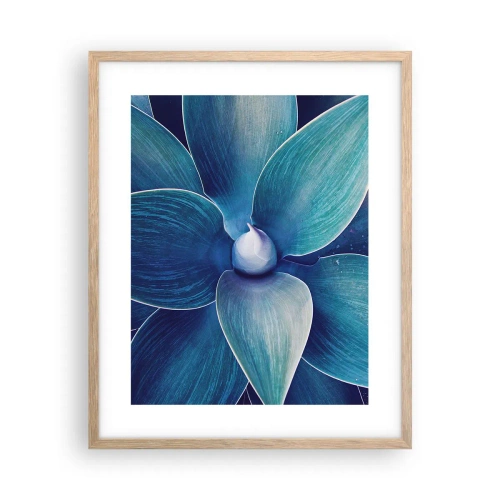 Affisch i ram av ljusek - Blått från himlen - 40x50 cm