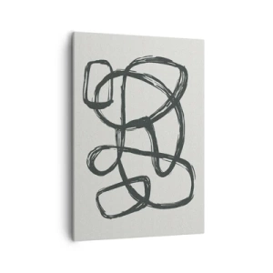 Canvastavla - Bild på duk - Loopad abstraktion - 50x70 cm
