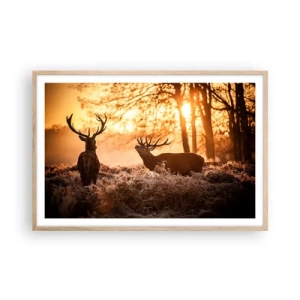 Affisch i ram av ljusek - Jägarens dröm - 91x61 cm