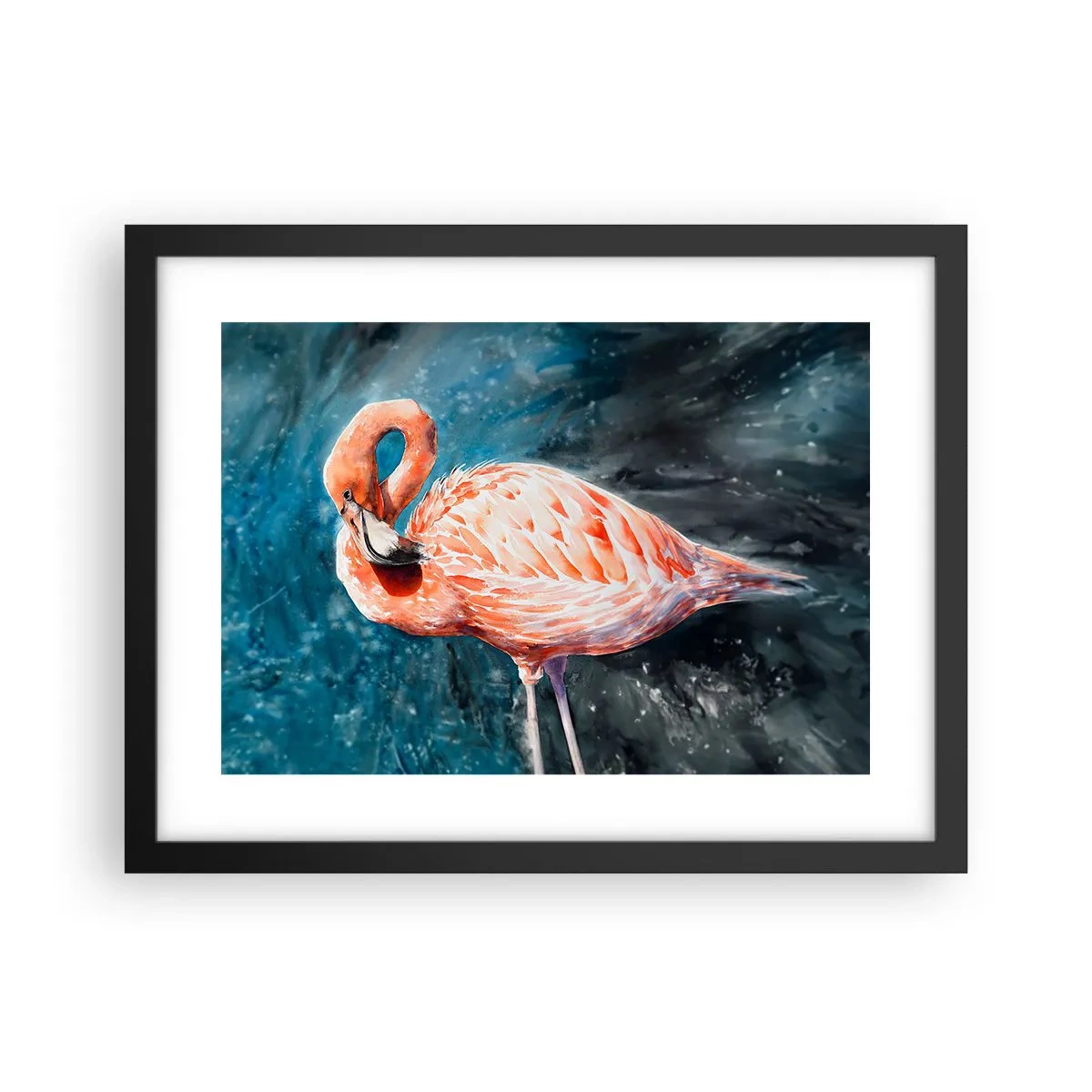 Affisch i svart ram - Dekorativt till sin natur - 40x30 cm