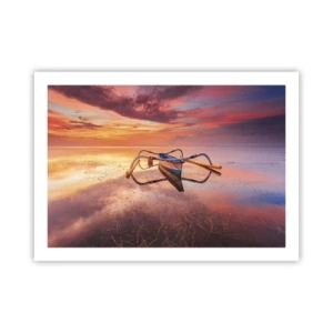 Affisch - Tropiska kvällens lugn - 70x50 cm