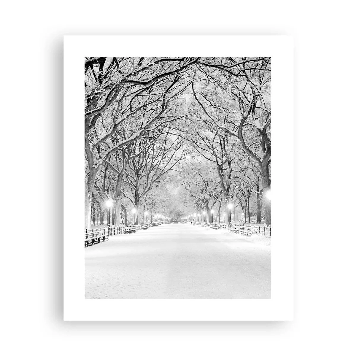 Affisch - De fyra årstiderna - vinter - 40x50 cm