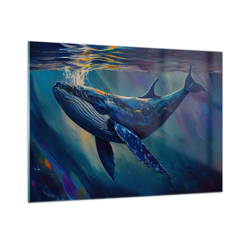 Glastavla - Bild på glas - Välkommen till min värld - 100x70 cm