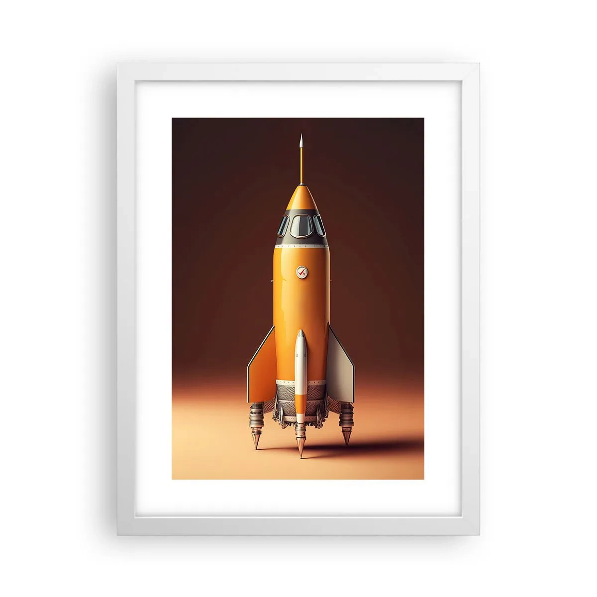 Affisch i vit ram - Det börjar med en dröm - 30x40 cm