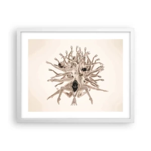 Affisch i vit ram - Blommar i dansen - 50x40 cm