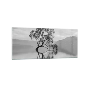 Glastavla - Bild på glas - Det finns ett land - 120x50 cm