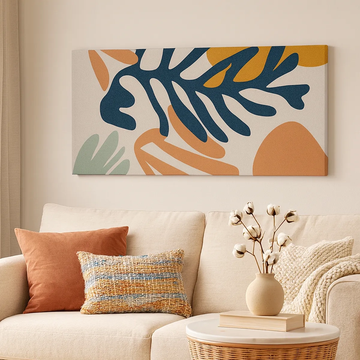 Canvastavla - Bild på duk - Korallhav - 30x30 cm