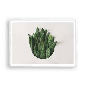 Affisch i vit ram - Ostoppbar nyfikenhet - 100x70 cm