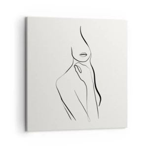 Canvastavla - Bild på duk - Melankolins våg - 50x50 cm