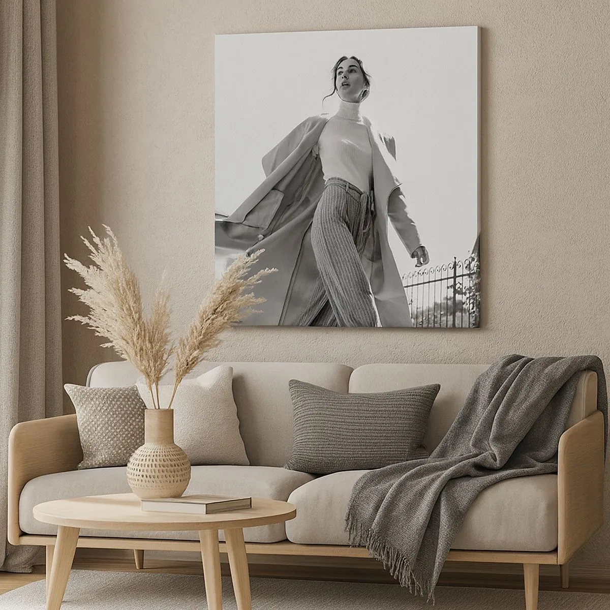 Canvastavla - Bild på duk - Följer du med mig? - 30x30 cm