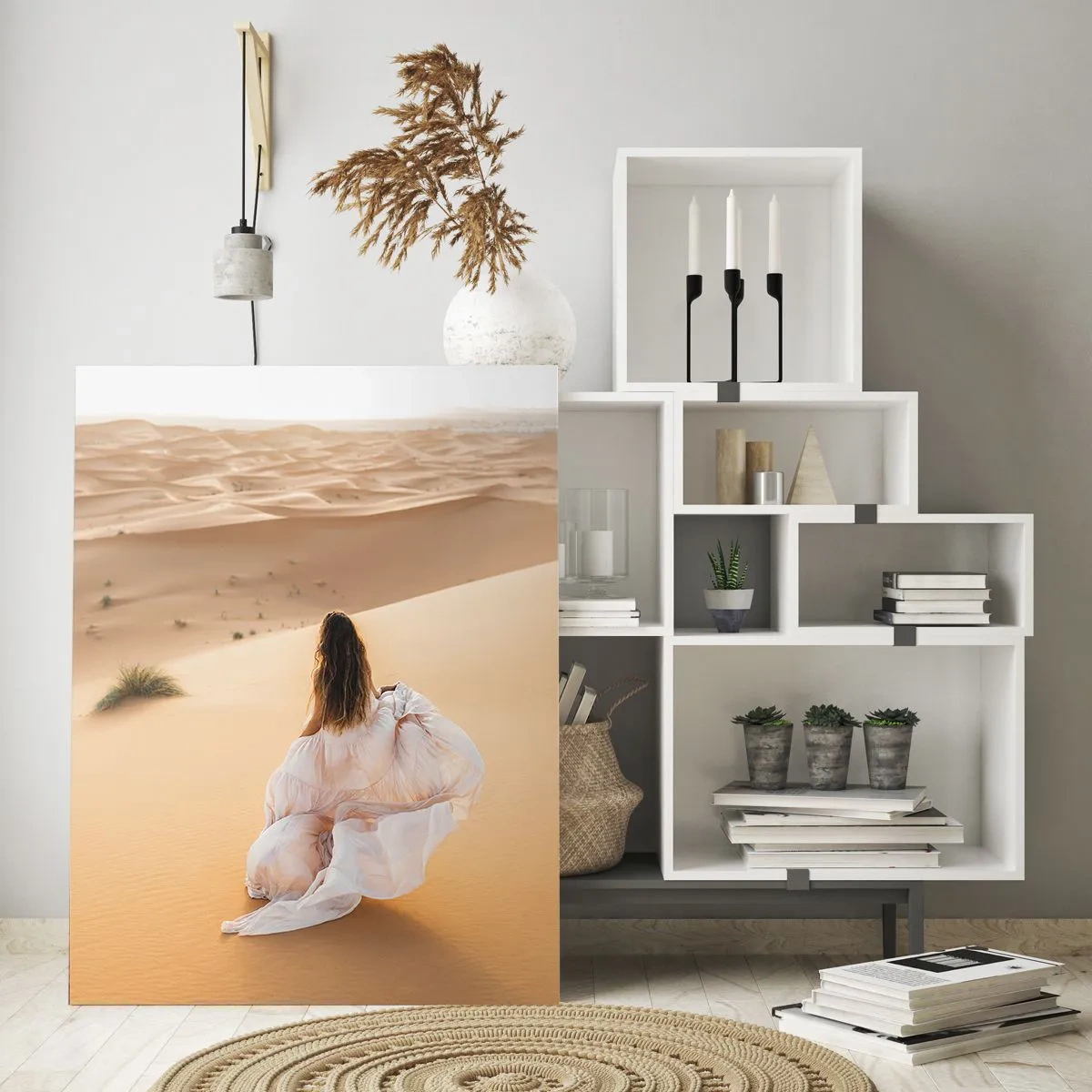 Glastavla - Bild på glas - Flyt till friheten - 50x70 cm