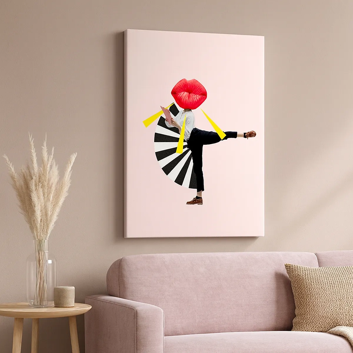 Canvastavla - Bild på duk - Surrealistisk pop-art - 50x70 cm