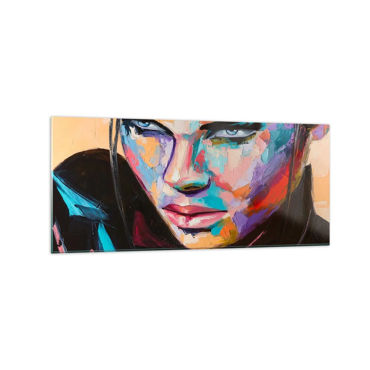 Glastavla - Bild på glas - Vilt hjärta - 120x50 cm
