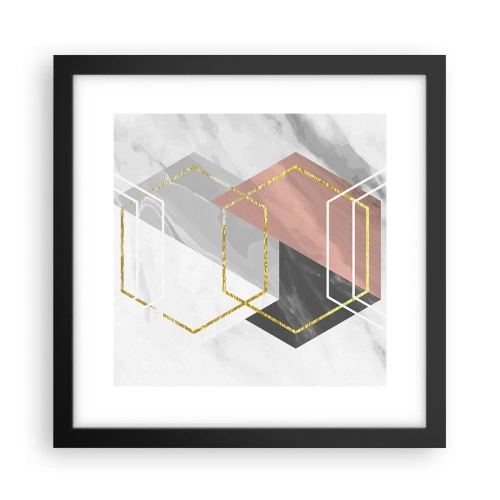 Affisch i svart ram - Kedjekomposition - 30x30 cm
