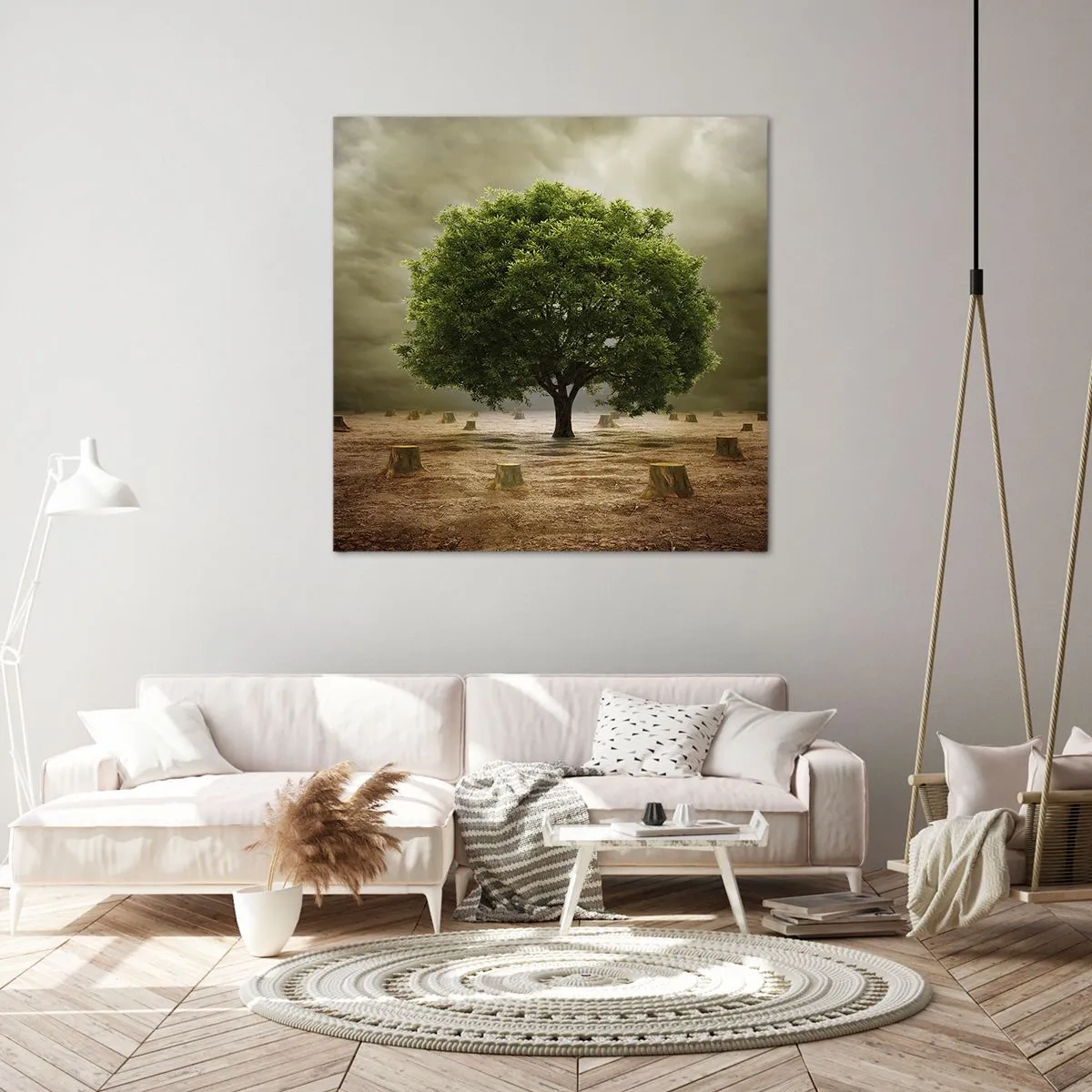 Canvastavla - Bild på duk - Hela hoppet - 30x30 cm