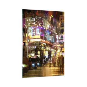 Glastavla - Bild på glas - I ljushavet - 80x120 cm