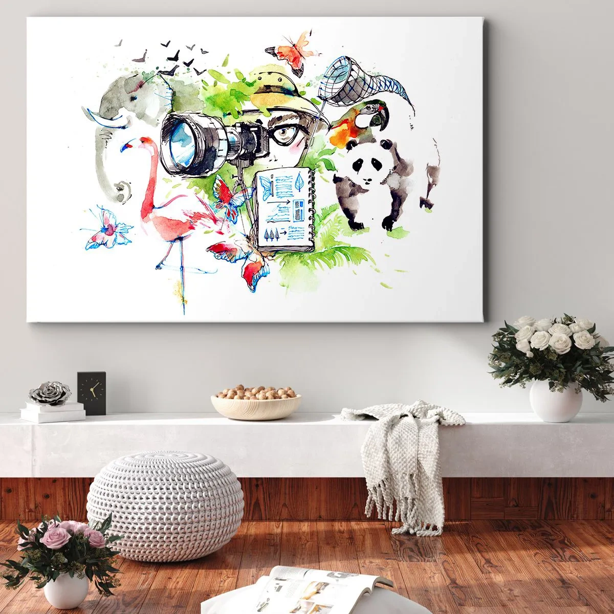 Canvastavla - Bild på duk - I resenärens objektiv - 120x80 cm