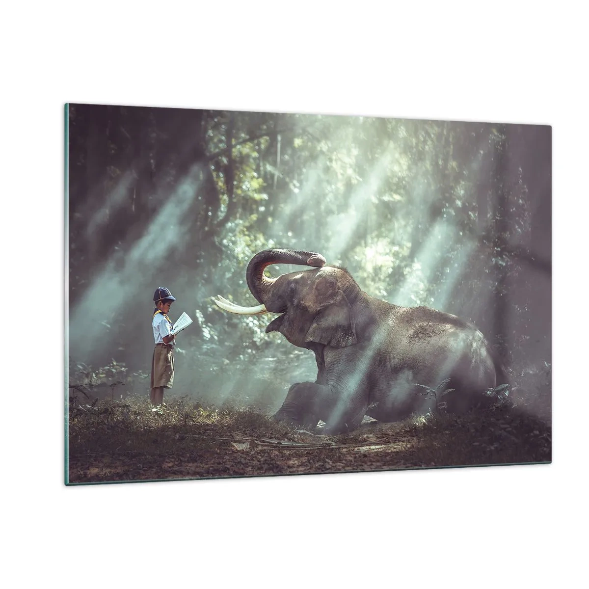 Glastavla - Bild på glas - Lyssna på det... - 120x80 cm