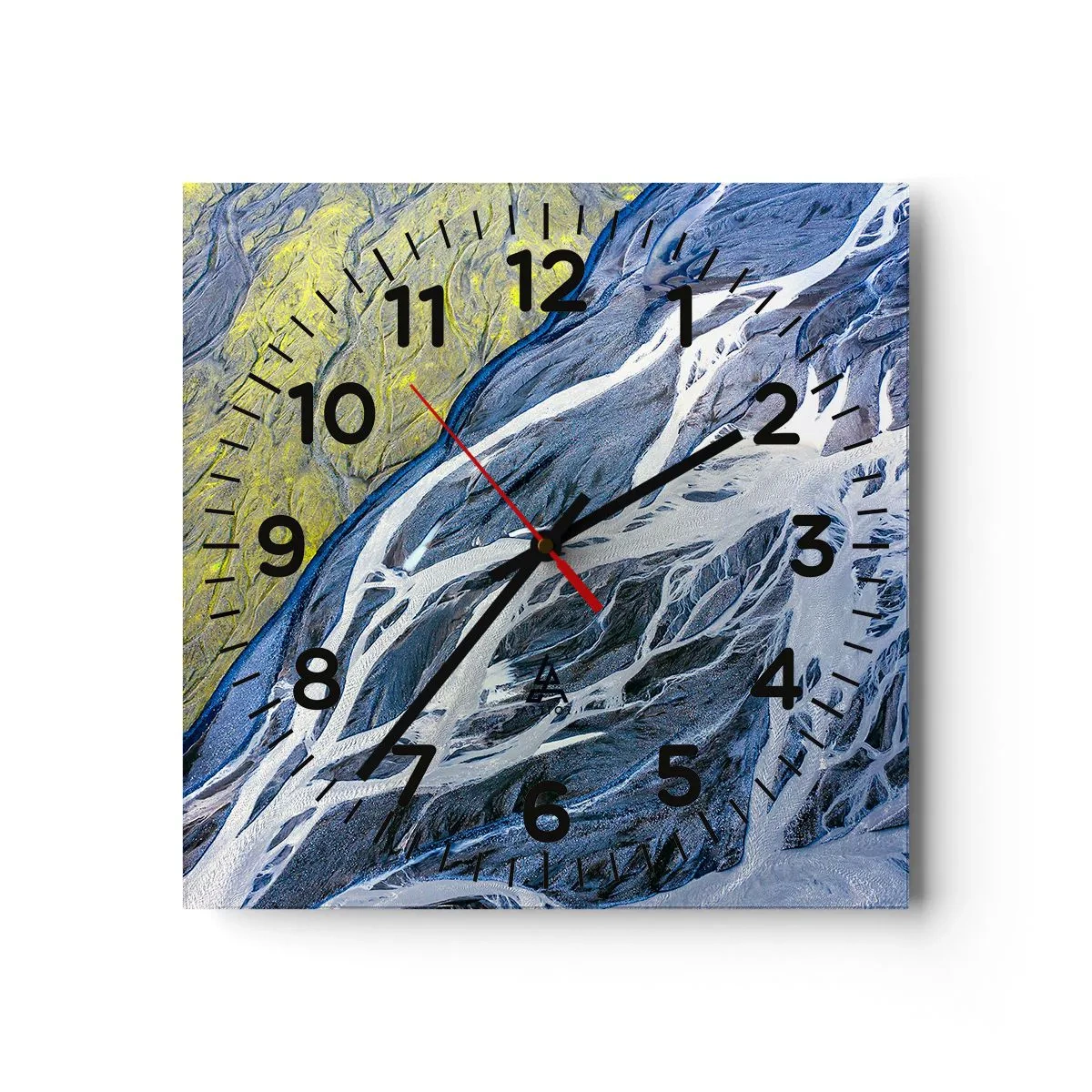 Väggklocka - Klocka på glas - Naturens grottmålningar - 30x30 cm