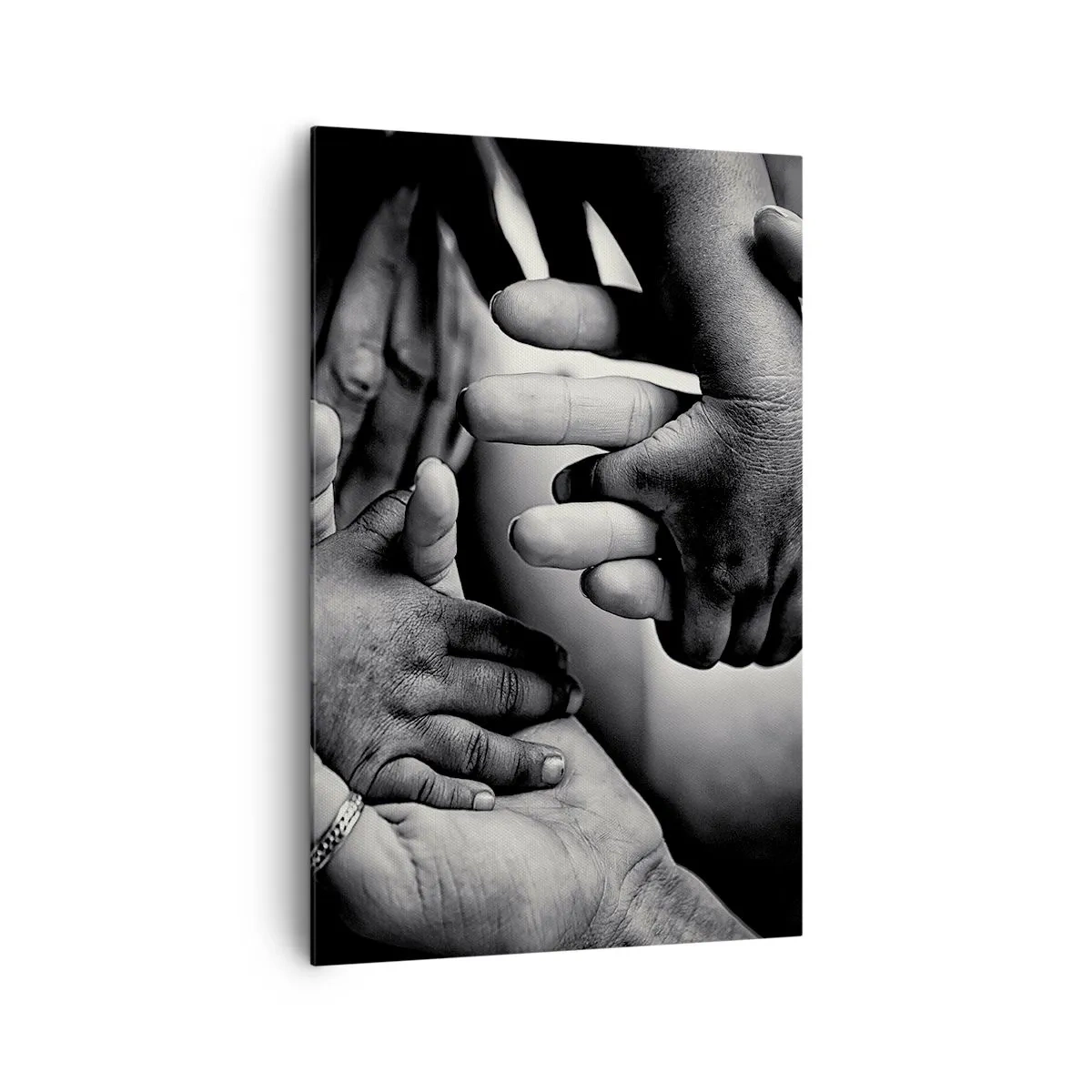 Canvastavla - Bild på duk - Att vara människa - 80x120 cm