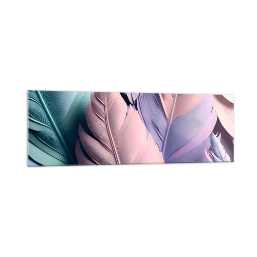 Glastavla - Bild på glas - Fågelstil - 160x50 cm