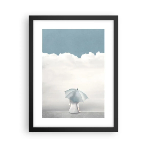 Affisch i svart ram - På gränsen mellan java och dröm - 30x40 cm