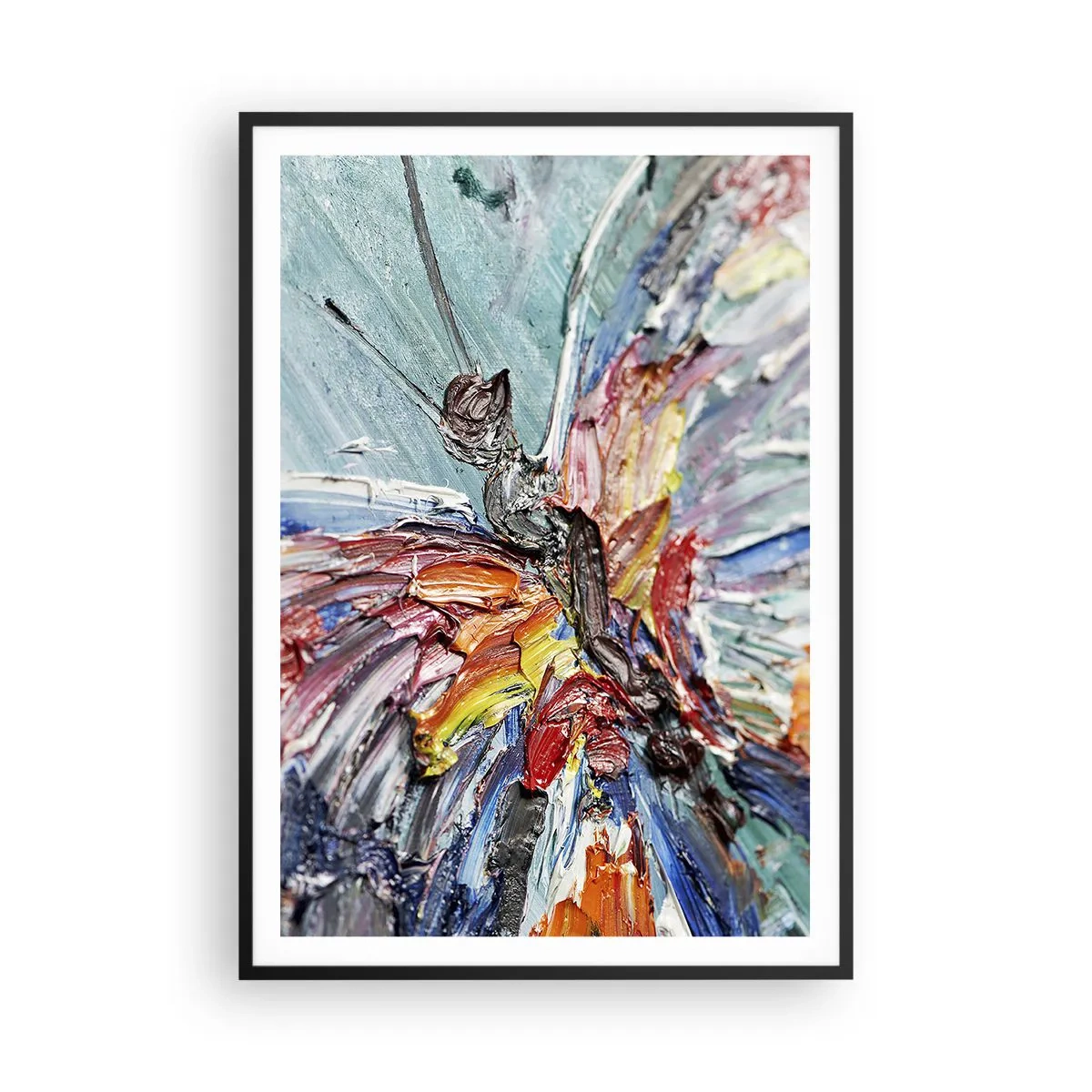 Affisch i svart ram - Målad av naturen - 70x100 cm