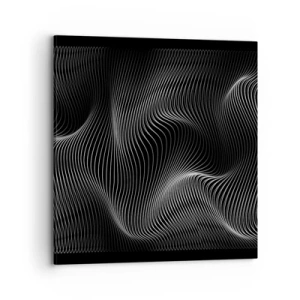 Canvastavla - Bild på duk - Ljusets dans i rymden - 70x70 cm