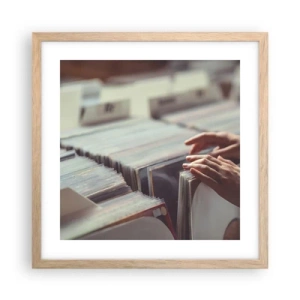 Affisch i ram av ljusek - I jakten efter känslor - 40x40 cm