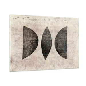 Glastavla - Bild på glas - Etnisk abstraktion - 100x70 cm