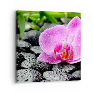 Canvastavla - Bild på duk - Som öppet hjärta - 30x30 cm