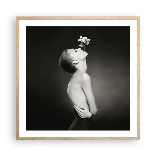 Affisch i ram av ljusek - Excentrisk elegans - 60x60 cm