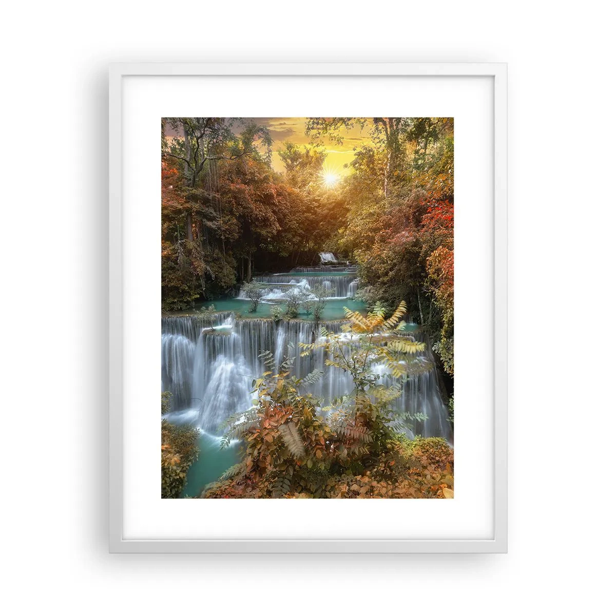 Affisch i vit ram - Skogens skatt - 40x50 cm