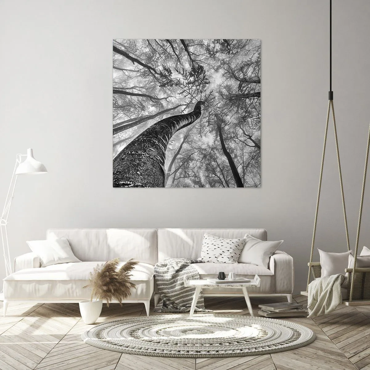 Canvastavla - Bild på duk - Kapplöpning mot ljuset - 60x60 cm