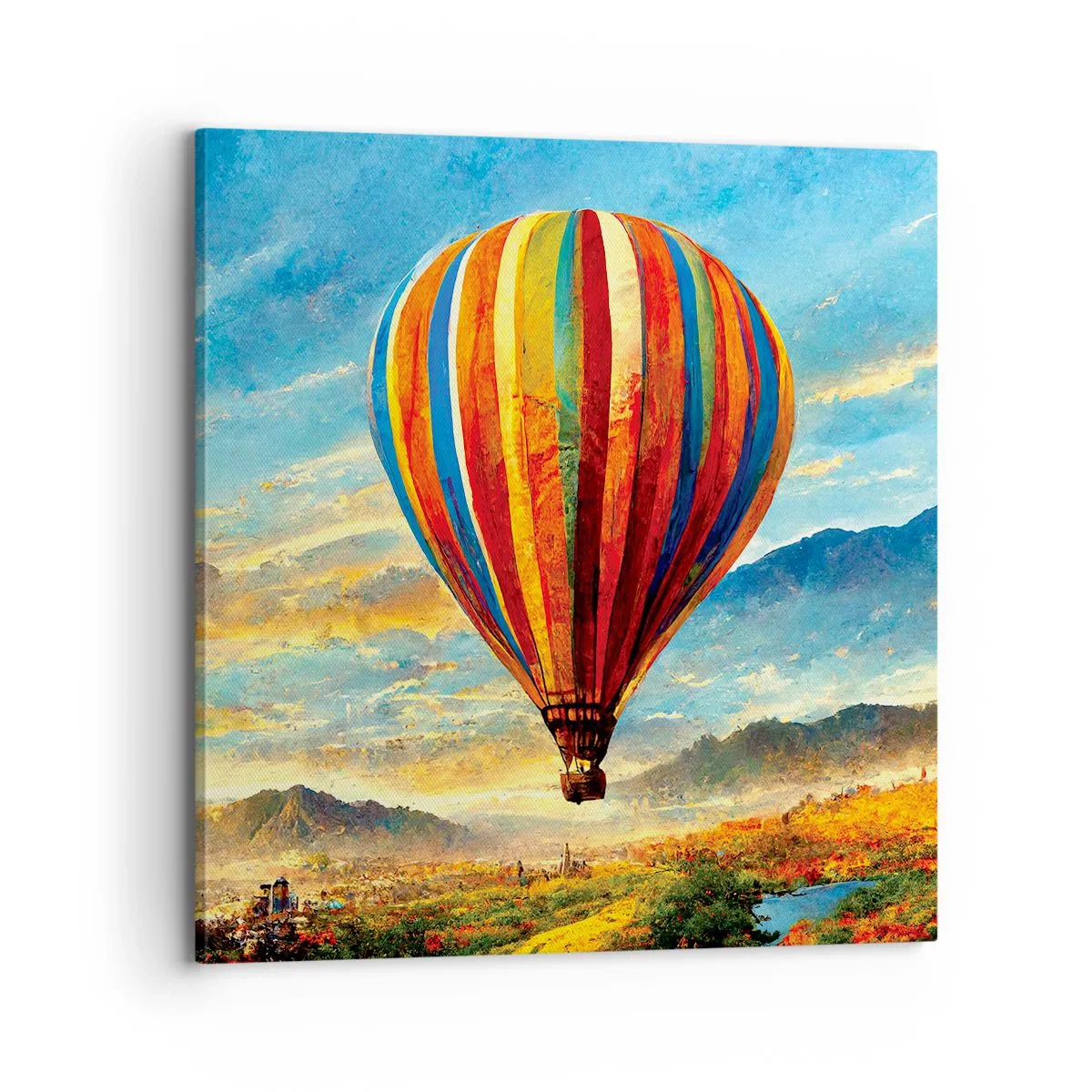 Canvastavla - Bild på duk - I tystnad ser man mer - 70x70 cm