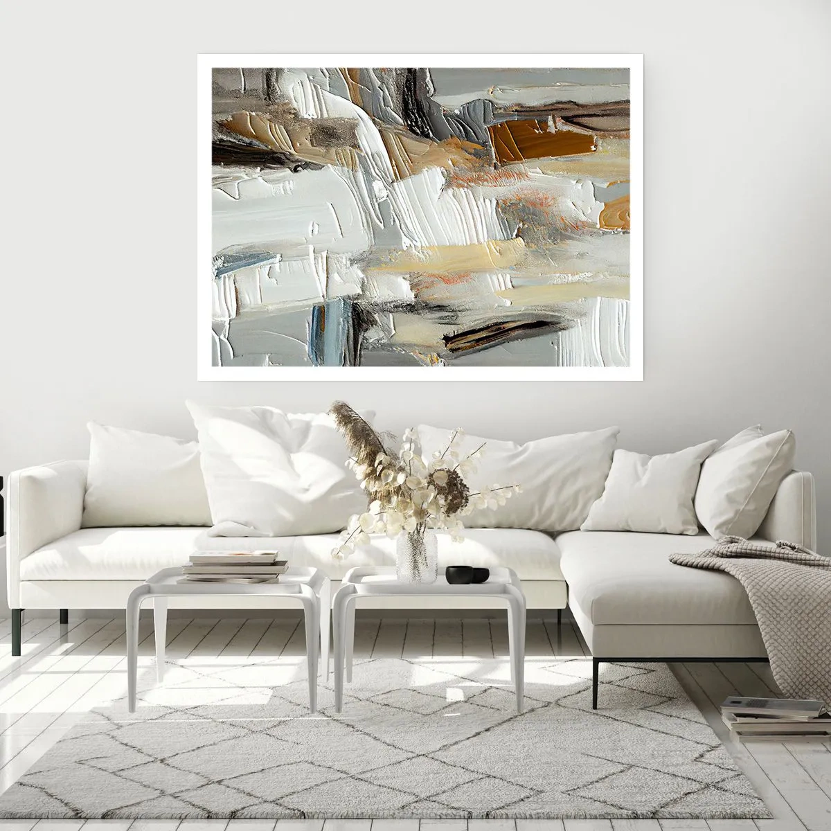 Affisch - Färgstarka lager på lager - 91x61 cm