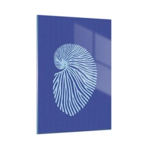 Glastavla - Bild på glas - Födelse av ett skal - 50x70 cm