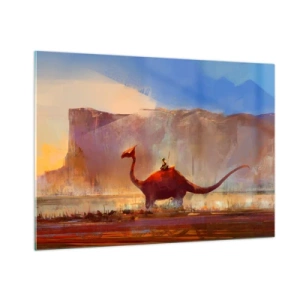 Glastavla - Bild på glas - Om de inte dött ut - 100x70 cm