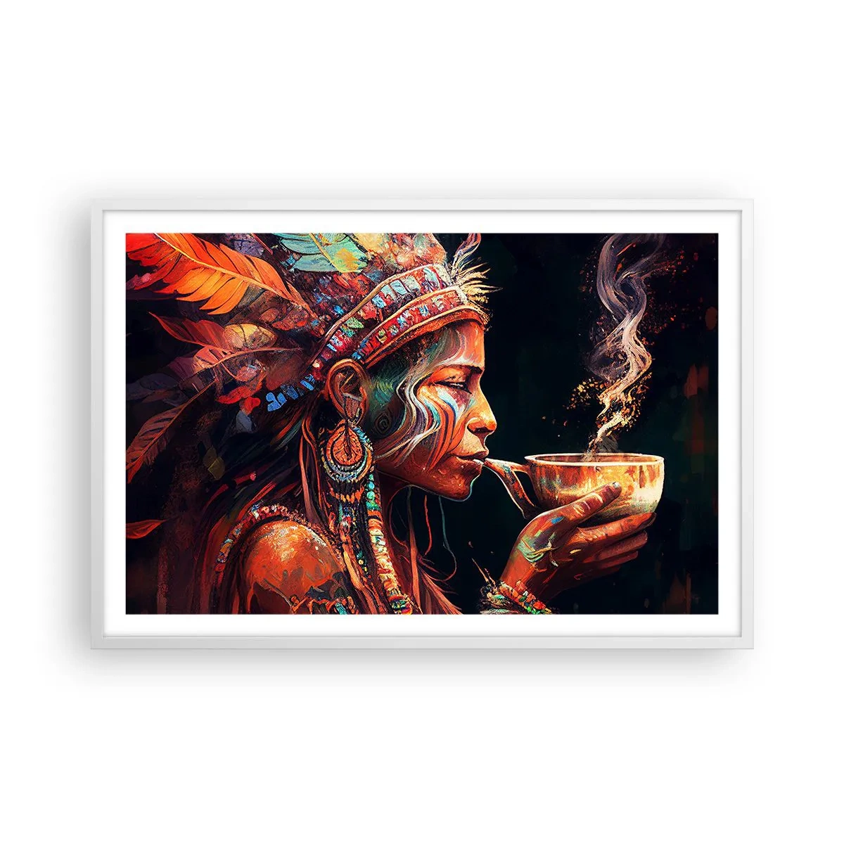 Affisch i vit ram - En magisk ritual - 91x61 cm