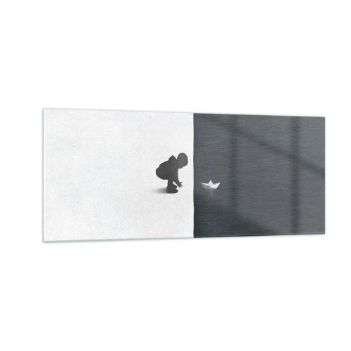 Glastavla - Bild på glas - En stor expedition - 100x40 cm