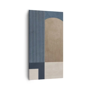 Canvastavla - Bild på duk - Komposition av enkelhet och rundhet - 55x100 cm