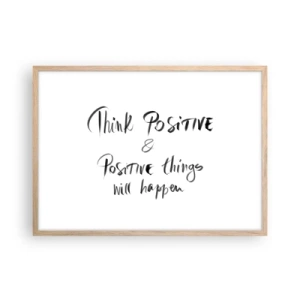 Affisch i ram av ljusek - Hur ska man leva? - 70x50 cm