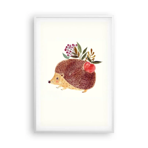 Affisch i vit ram - Och du gillar mig redan - 61x91 cm