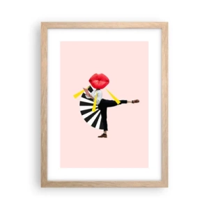 Affisch i ram av ljusek - Surrealistisk pop-art - 30x40 cm