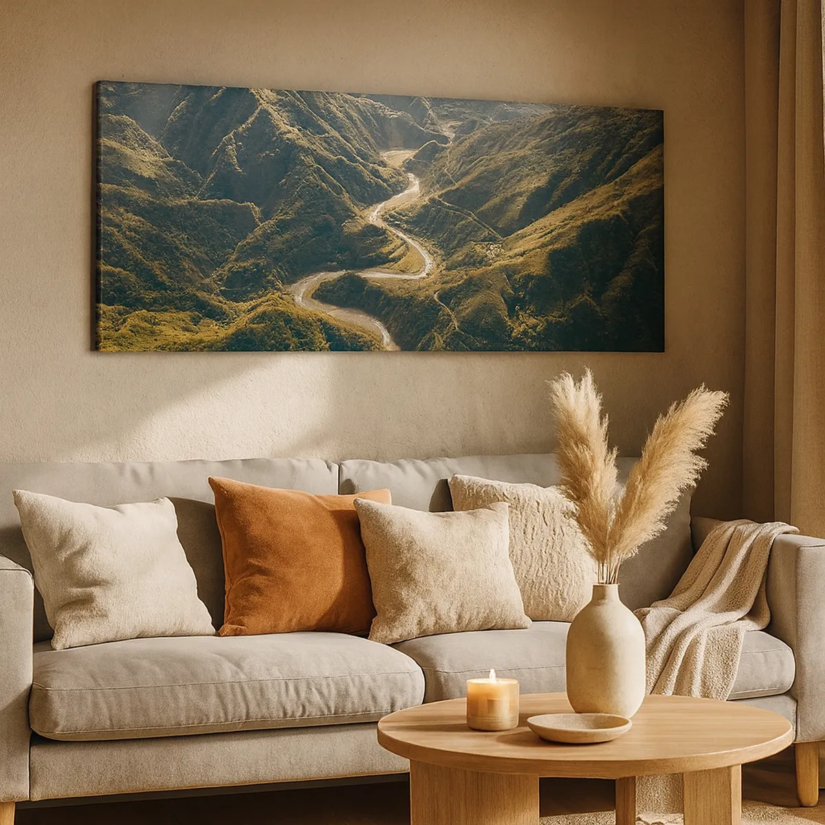 Canvastavla - Bild på duk - Direkt från fjällens hjärta - 30x30 cm