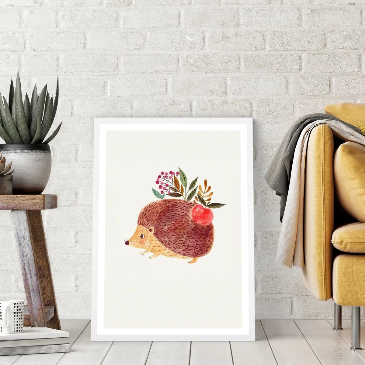 Affisch i vit ram - Och du gillar mig redan - 70x100 cm