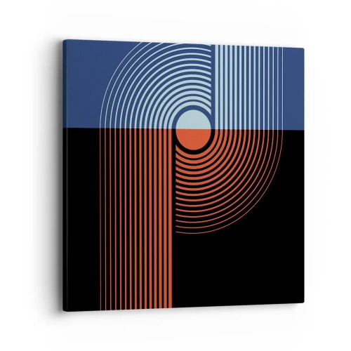 Canvastavla - Bild på duk - I en geometrisk kläm - 40x40 cm