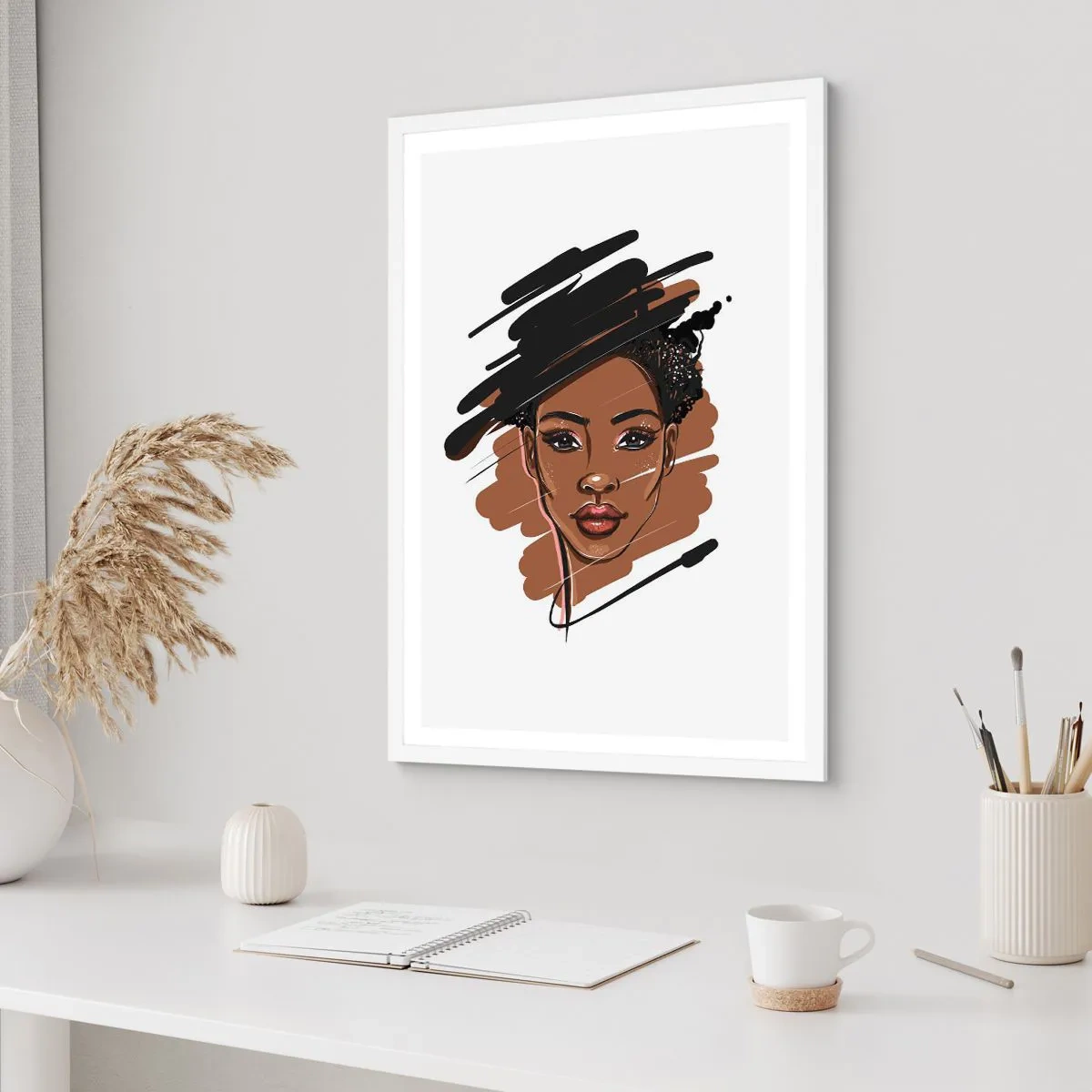 Affisch i vit ram - Söt som choklad - 61x91 cm